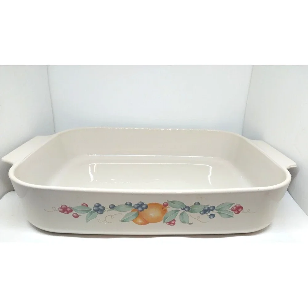 Corningware Abundance 4 Quart Open Roaster/Casserole 12 1/4